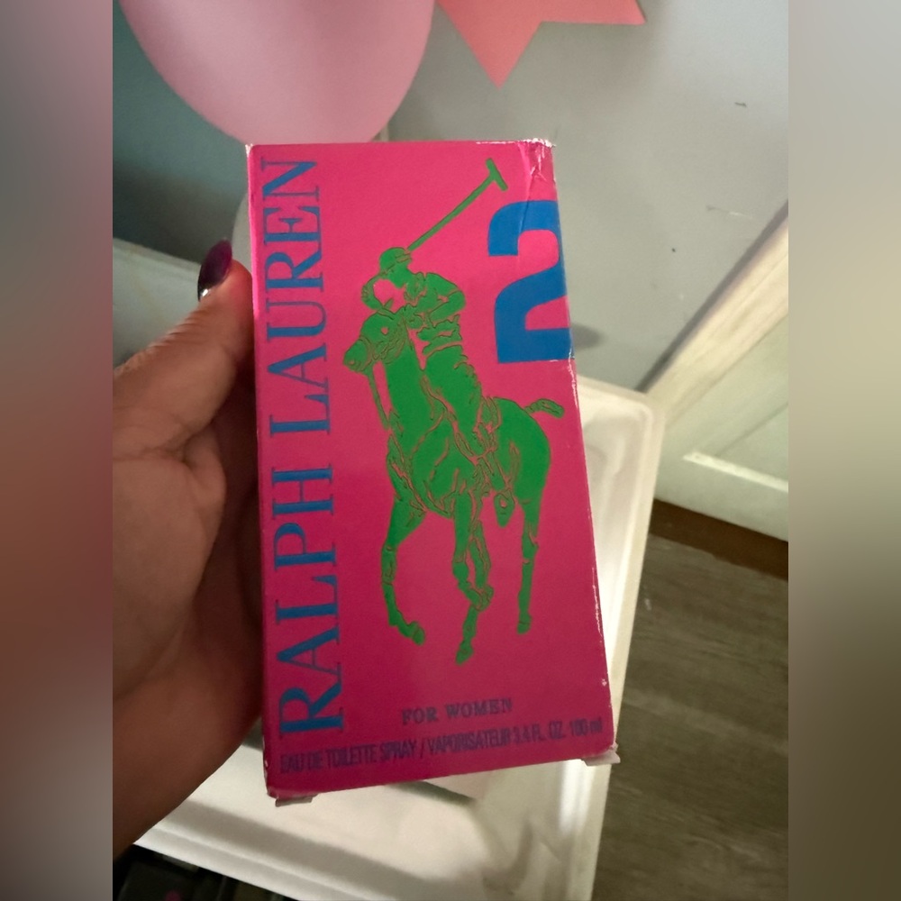 Ralph Lauren Pink and Blue Perfume Box